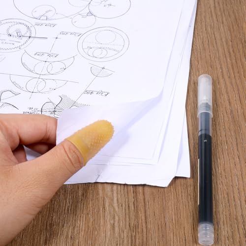 Rubber Finger Tips 24 Pack for Sorting Sewing Crafts & Paperwork - Reusable, Non-Slip