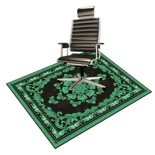 Office Chair Mat for Hardwood Floor - Desk Floor Mat for Computer Gaming Chair (Green, 48"x60")