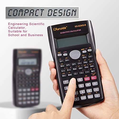 Flutesan 10 Pieces 2 Line Engineering Scientific Calculator Bulk Function Math Calculator Large Display for Student Teacher Classroom High School College School, AAA Batteries Included
