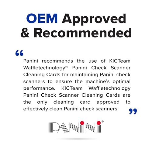 Waffletechnology Check Scanner Cleaning Cards 15 Pack for Panini Devices