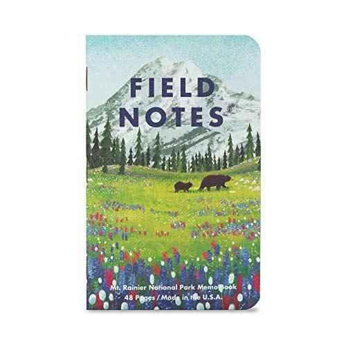 Field Notes: National Parks Series (Series B - Grand Canyon, Joshua Tree, Mount Rainier) - Graph Paper Memo Book 3-Pack - 3.5 x 5.5 Inch