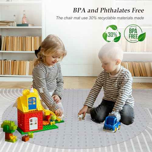 Office Chair Mat for Carpets,35x35 inch,Computer Desk Mat for Carpeted Floors,Quality Floor Mats for Low and No Pile Carpeted Floors