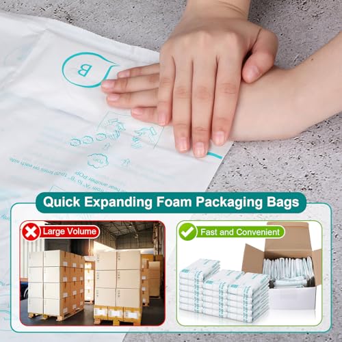 16 Pack 18" x 23" Expanding Packing Foam for PC, Electronics, Fragile