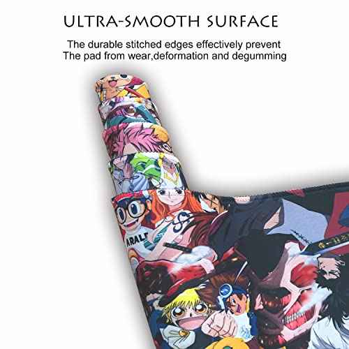 Extended Large Gaming Mouse Pad, Full Desk Keyboard Mouse Pad, XXL Bigmouse Pad with Anime, Waterproof and Anti-Skid for Office Desk Decor (31.5¡¿11.8¡¿0.1 inch)