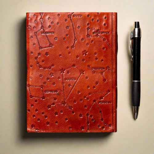 Soothi, Another Adventure, Handmade Antique Leather Journal for Travel or Diary, Unlined, Brown, 7''x5''