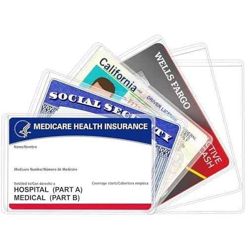 10 Pack New Medicare Card Holder Protector Sleeves£¬12Mil Clear PVC Waterproof Medical / Credit Card, Business / Social Security Card Protector