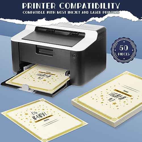 Kosiz 150 pcs Certificate Kit Includes 50 Gold Foil Certificates 50 Single Sided Holders 8.5'' x 11"50 Gold Foil Award Seals for Diplomas, Awards, and Accomplishments(Blue)
