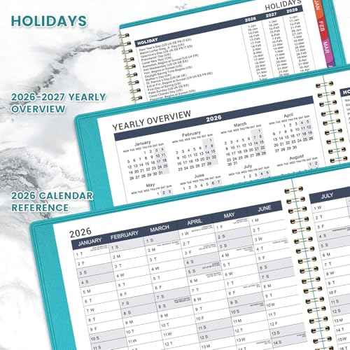 2026 Weekly Appointment Book - JAN 2026 - DEC 2026, Daily Hourly Planner 2026, 8.4" x 10.6", Flexible Soft Cover, 15-Minute Interval