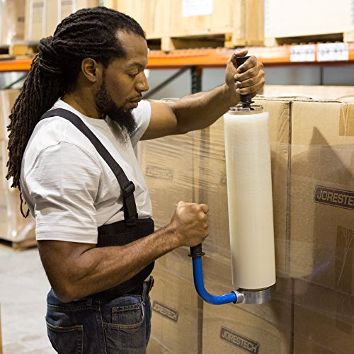 JORESTECH Portable Manual Two-Handed Pallet Wrap Stretch Film
