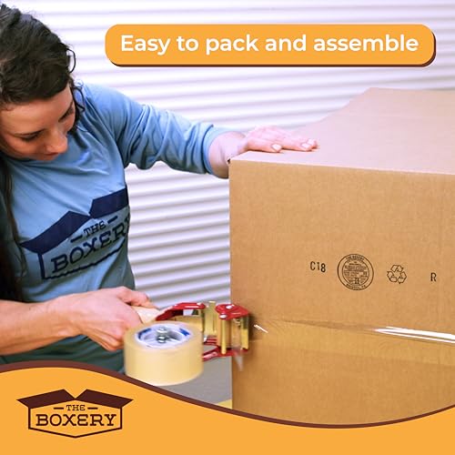 10x8x6 Inch Corrugated Cardboard Boxes 25-Pack - Recyclable Moving & Shipping Containers