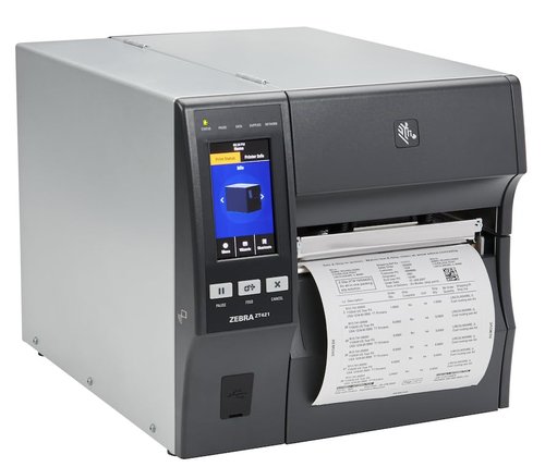 Zebra ZT421 Thermal Industrial Printer 6" | 203 DPI | No Ink Required | USB, Serial, Ethernet, Bluetooth 4.1, MFi | Touch Color LCD | Thermal Transfer | ZT42162-T010000Z