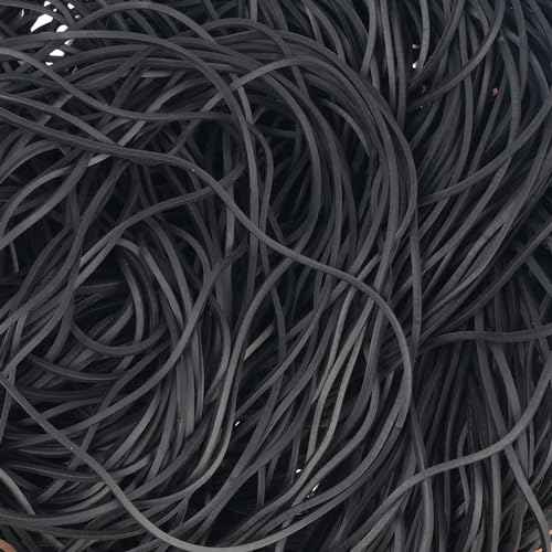 Rubber Bands Garbage Can Bands Elastic Large Size #117A 200Pcs Trash Can Rubber Bands Black Elastics Bands 7inch For Office Supplies Home