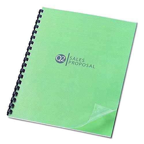 GBC Designer Premium Plus View Presentation Binding Covers, Square Corners, Lined Pattern, 25 Pieces Per Box (GBC2514496)