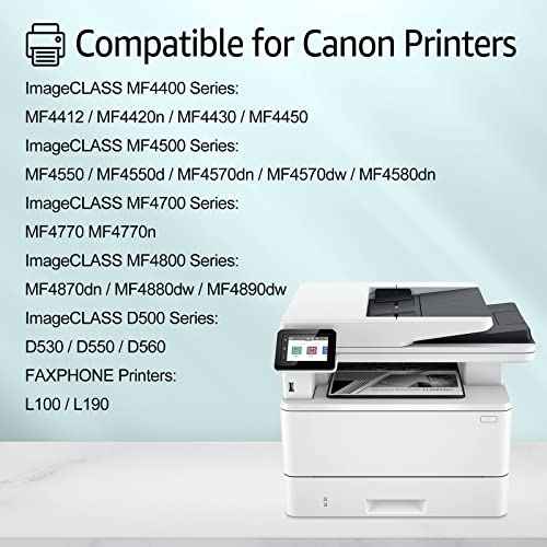 greencycle CRG128 Compatible Toner Cartridge Replacement for Canon 128 CRG-128 Work with ImageCLASS D530 D550 MF4770N MF4890DW MF4880DW LBP6230DW MF4450 MF4570DN L100 L190 Printer (Black, 3-Pack)