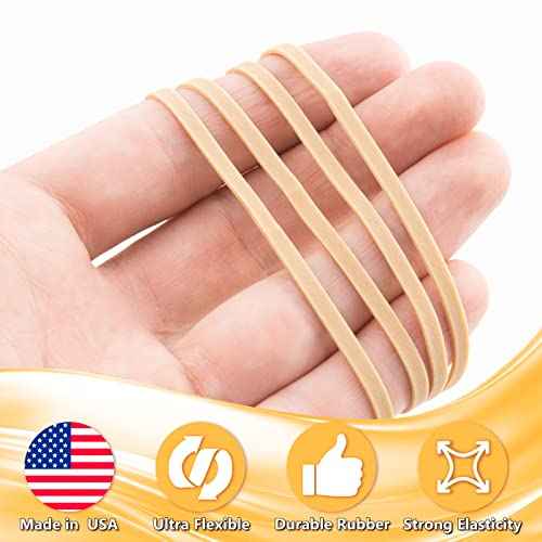 Rubber Bands Size 33-5 lb. (3000 Pack) Bulk Pack Made in USA - Tan Color - 3.5 X 1/8 inches RubberBands
