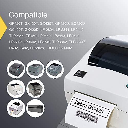 BETCKEY - 2" x 1.5" (51 mm x 38 mm) UPC Barcode & Address Labels Compatible with Zebra & Rollo Label Printer,Premium Adhesive & Perforated [16 Rolls, 16000 Labels]