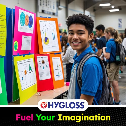 Hygloss Neon Poster Board 22 x 28 Inches - 25 Assorted Bright Colors