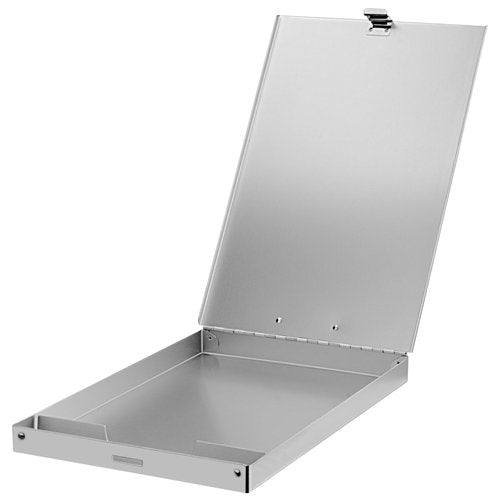 ZCZN Aluminum Clipboard with Storage, 2 Pack Recycled Metal Clipboard Box, Form Holder, Suitable for School, Office, Jobsite or Medical Staff, 9.25 x 13.78 Inches, Silver