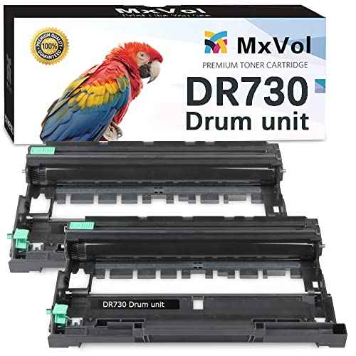 MxVol Compatible DR730 Drum Replacement for Brother DR730 DR-730 DR760 Drum Unit use for MFC-L2690DW MFC-L2710DW MFC-L2750DW HL-L2325DW HL-L2350DW HL-L2370DW HL-L2390DW HL-L2395DW Printer (NO Toner)