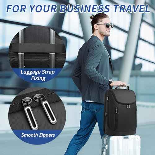 Work Backpack for Men Women, Commuter Backpack Carry-on Fit 15.6 Inch Laptop with USB Charging Port