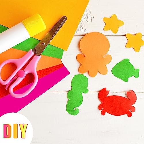 Tenceur 50 Pieces Neon Poster Board 22" x 28" Neon Construction Paper 250 Gsm/90 lb Cardstock Large Bright Fluorescent Poster Board for School Craft Project Presentation Drawing Graphic Display