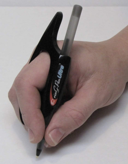 Universal Grip Support - Enhance Comfort for Writing & Art | Large Size, Black Color