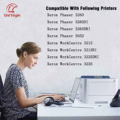 Compatible 3215 3260 106R02777 Toner Cartridge Replacement for Xerox 106R02777 Phaser 3260 3260DI 3260DNI WorkCentre 3215NI 3225 3225DNI Black Toner Cartridge High Yield 2PK x Black