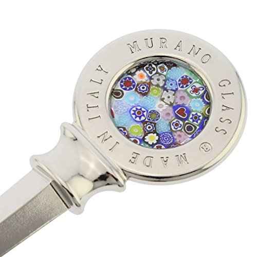 Glass Of Venice Murano Glass Italian Millefiori Office Letter Opener Handmade Envelope Slitter Mail Opener Knife Unique Letter Knives Gifts for Office
