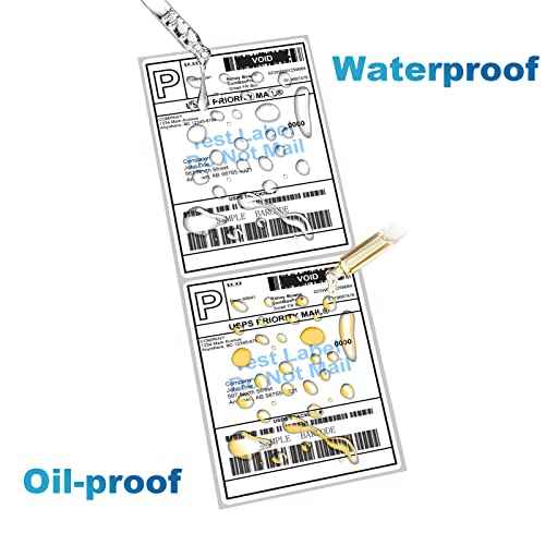 9527 Product Fanfold 4 x 6 Direct Thermal Labels White Perforated Shipping Labels, 500pcs per Stack,1 Stack