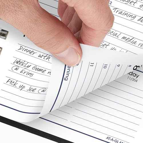 AT-A-GLANCE 2026 Planner, Weekly, 3-1/2 x 6", Pocket Size, Hourly, DayMinder, Black (G2500026)