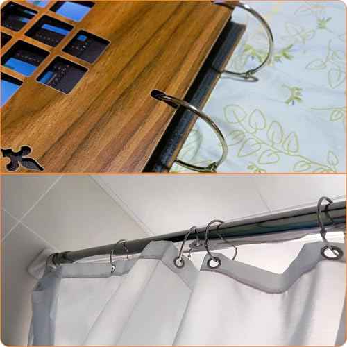 3Inch (6 Pack) Loose Leaf Binder Rings, Keychain Key Metal Nickel Plated Steel Binder Book Rings, Silver