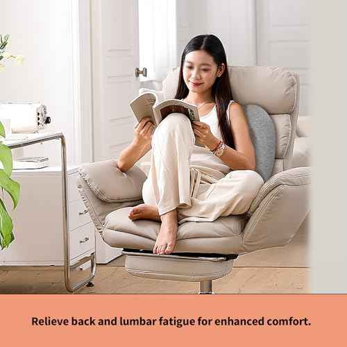 Ergonomic Seat Cushion with Memory Foam & Non-Slip Straps - Breathable Cover for Office Chair, Car, Travel - Lightweight Back Support
