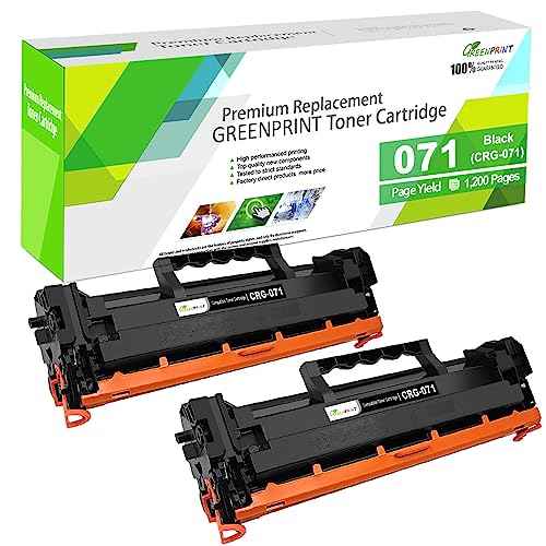 071 CRG 071 CRG-071 Compatible Toner Cartridges [ 1200 Pages ] Replacement for Canon ImageCLASS LBP122 LBP122dw LBP120 Series MF270 Series Printers (2 * Black ,Standard Capacity )