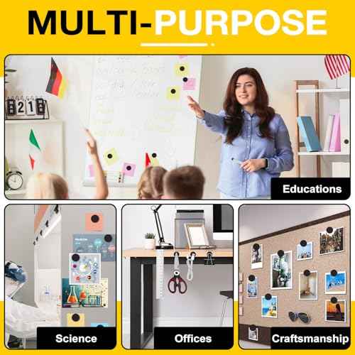 DIYMAG Magnets with Adhesive Backing, 300Pcs 0.8 x 0.04inch Round Small Magnetic Dots Stickers for Classroom Crafts Strong Magnetic Tape Sheets Easy Peel and Stick for Whiteboard Fridge