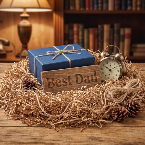 Dayify Kraft Brown Crinkle Paper Filler Shred for Gift Box Stuffing