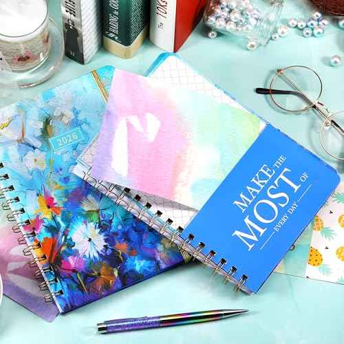 2026 Planner - Planner 2026, Jan 2026 - Dec 2026, 6.3¡¯¡¯ ¡¿ 8.4¡¯¡¯, Weekly and Monthly with Tabs, Inner Pocket, Hardcover, Elastic Closure