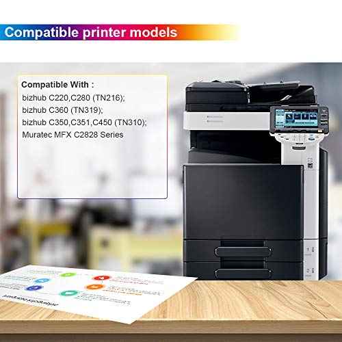 Compatible Konica Minota WX-101(A162WY1 A162WYA) Waste Toner Container, Use in Bizhub C220 C280 C350 C351 C360 C450 and Muratec MFX C2828 Printers 1-Pack