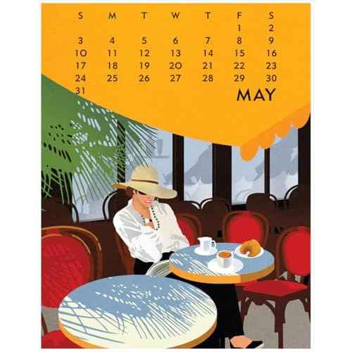Linnea Design 2026 Desktop Calendar and Frame Set 5 x 7" Artwork by Johanna Riley