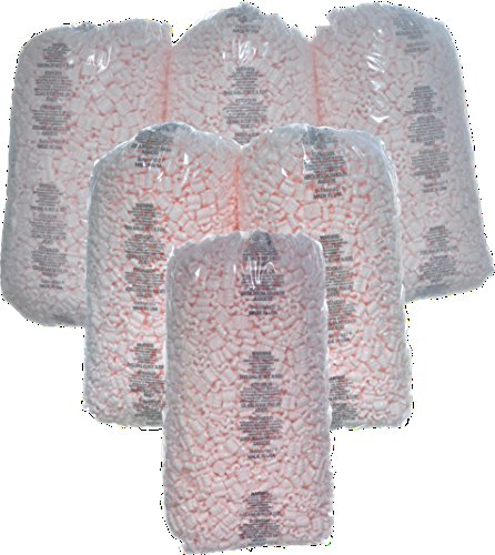 Bubblefast! Brand 21 cu. ft. (135 gallons) Pink Anti Static Packing