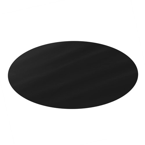 DESKU - Circle Gaming Chair Mat, Computer and Office Chair Mat for Hard Floors, Black, 46 Inches, Made in The USA