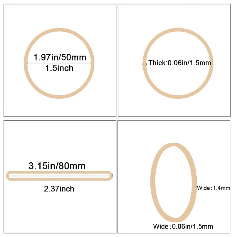 Youowo Rubber Bands Size #19 Beige, 300pcs – Elastic Office & DIY Bands