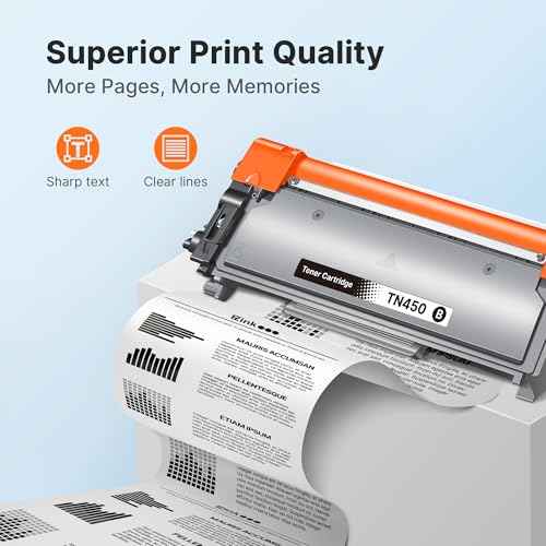 E-Z Ink Compatible Toner Cartridge Replacement for Brother TN450 TN420 TN-450 TN-420 Compatible with HL-2270DW HL-2280DW HL-2230 MFC-7360N MFC-7860DW DCP-7065DN Intellifax 2840 2940 (2 Black)