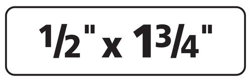 Avery Removable ID Labels, Sure Feed Technology, 0.5" x 1.75", 5 Packs (6467)