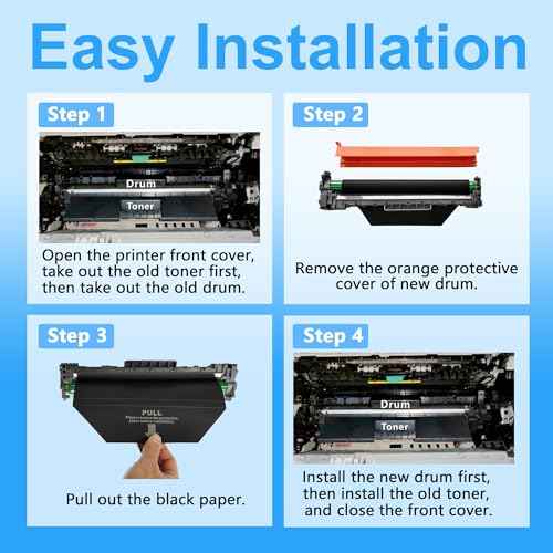LCL Compatible 051 Drum Unit Replacement for Canon 051 2170C001 051DR for Canon ImageCLASS MF263dn MF264dw MF266dn MF267dw MF269dw LBP161dn LBP162dw LBP1692dwkg Printer (2-Pack Black)