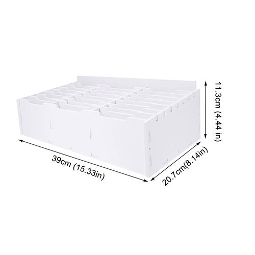 Angoily Classroom Mailbox Cell Phone Storage Box Desktop Wood Calculator Cell Phone Holder Desk Organizer for Teachers Classroom Office (Slots) Holder