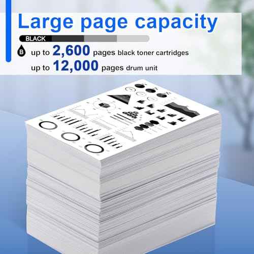 NineLeaf TN660 Toner Cartridge DR630 Drum Unit Set Compatible for TN--660 TN630 DR-630 Work with Brother HL-L2300D L2320D MFC-L2740DW L2720DW DCP-L2540DW Printer - High Yield,Black (1 Toner,1 Drum)