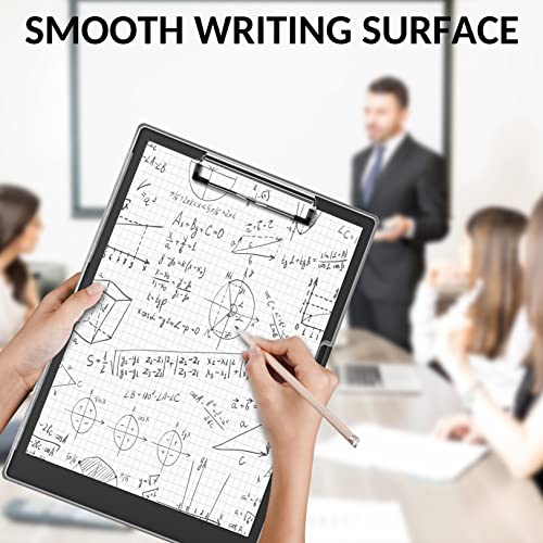 Sooez Black Nursing Clipboard with Storage & Dry Erase Top, 8.5x11