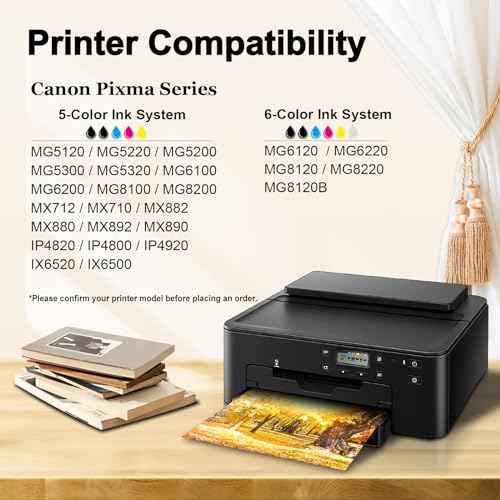 Miss Deer 21-Pack Ink Cartridges 225 and 226, Compatible Replacement for Canon PGI-225 CLI-226 for MG6220 MG6120 MG5320 MG5220 MX882 MX892 (5 Large Black, 4 Small Black, 4 Cyan, 4 Magenta, 4 Yellow)