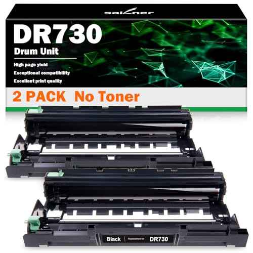 SAILNER Compatible DR730 Drum Unit Replacement for Brother DR-730 DR 730 TN760 TN-760 Compatible with MFC-L2710DW MFC-L2750DW HL-L2350DW HL-L2370DW HL-L2395DW DCP-L2550DW Printer (2 Pack, NOT Toner)