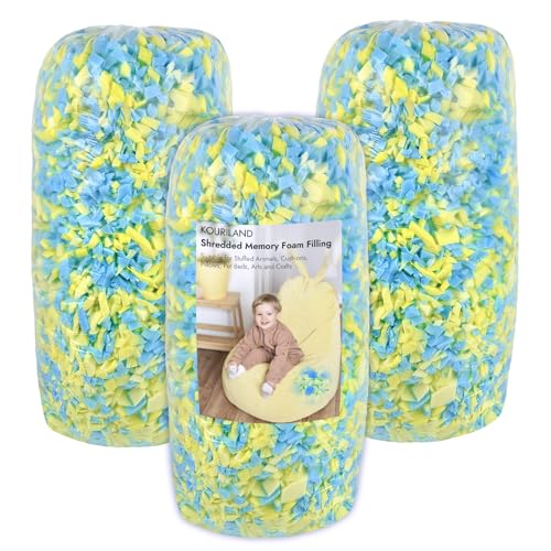 15LBS Bean Bag Filler – Shredded Memory Foam Refill